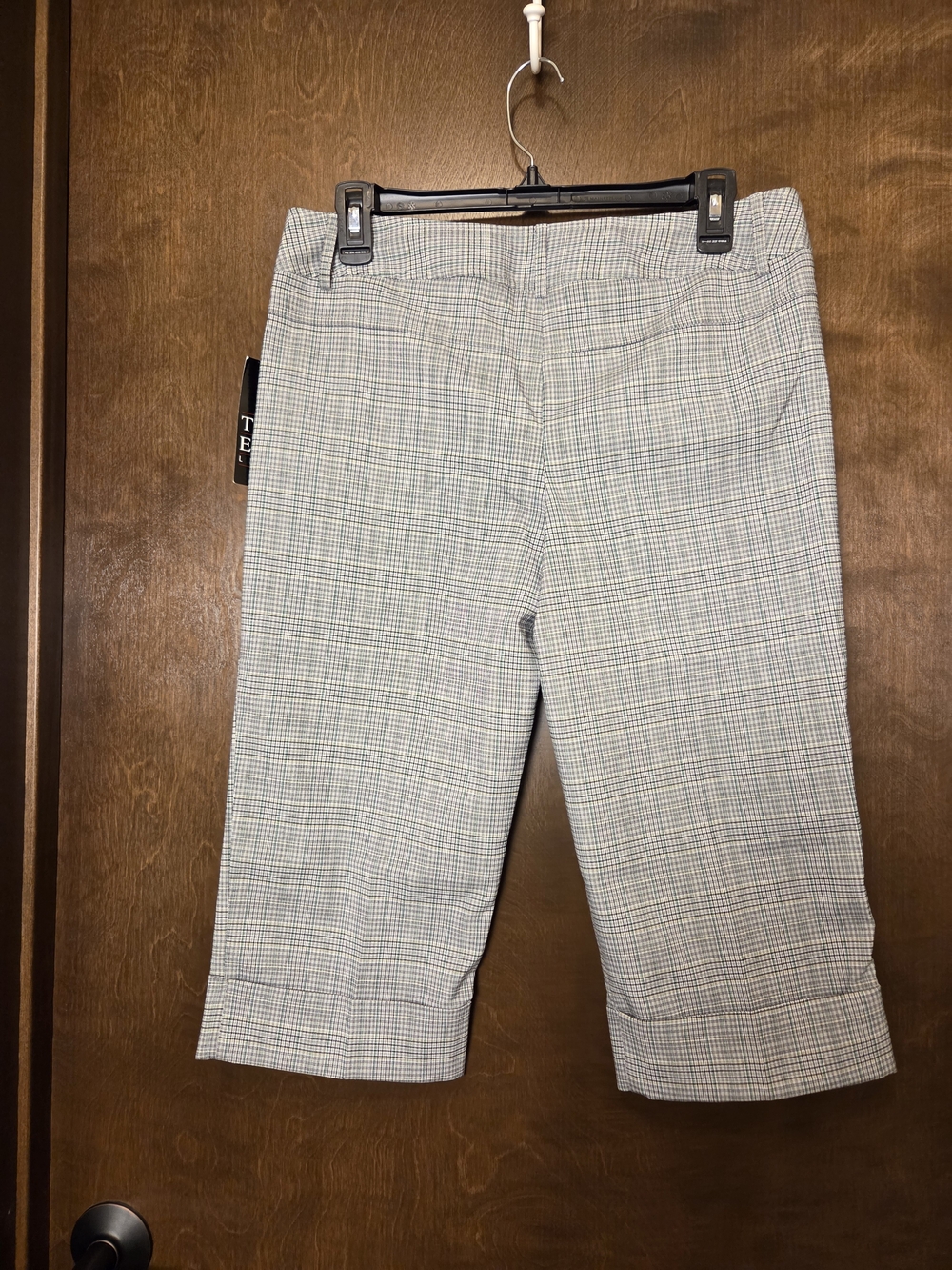 Grey Plaid Bermuda Shorts NWT - Picture 8 of 15